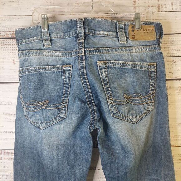 Silver Jeans Men's Straight Leg Blue Jeans - Picture 8 of 16